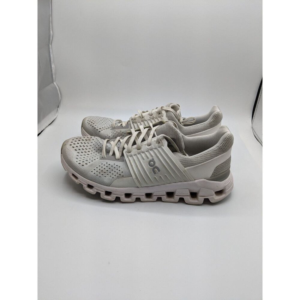 On Women's Cloudswift Sneakers, Glacier | White, 10 Medium US